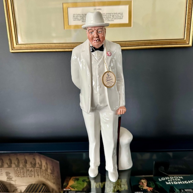 Ref: XXX - Royal Doulton China Sir Winston Churchill Figure.